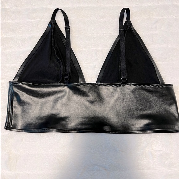 Leather Black Tank top - Picture 3 of 3